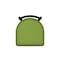 Holland Bar Stool Co 25" Low Back Swivel Counter Stool, Black Wrinkle, Canter Kiwi Green Seat 41125BW009 - alternate 3